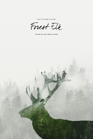 北欧麋鹿装饰画