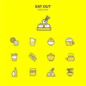餐饮美食icon图标   