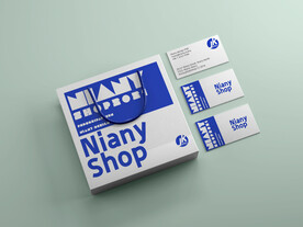 纸袋名片品牌样机贴图模板