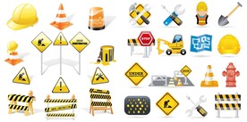 建筑交通图标矢量素材