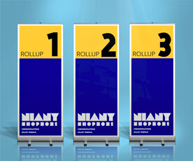 易拉宝样机PSD贴图样机