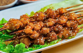 烧烤羊肉串 