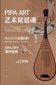 琵琶海报