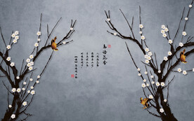 装饰画 花鸟画 新中式 山水 