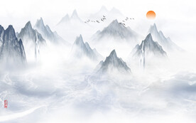 装饰画 花鸟画 新中式 山水 