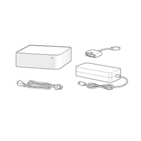 苹果mac mini主机矢量图
