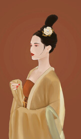 手绘古装美女