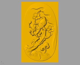 CAD浮雕装饰画立体模型