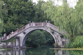 江南水乡桥杨柳图片