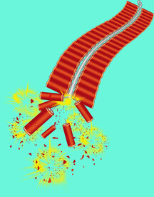 鞭炮烟花爆竹PNG素材