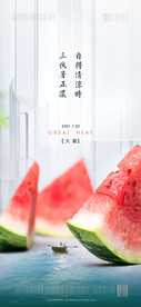 节气海报 小暑 大暑 夏至 