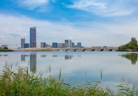 阅海湾水上公园 公园湖景