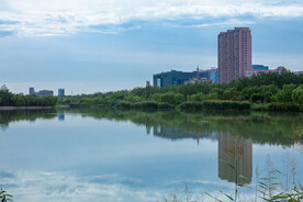 阅海湾水上公园 公园湖景