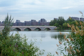 阅海湾水上公园 公园湖景