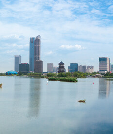 阅海湾水上公园 公园湖景