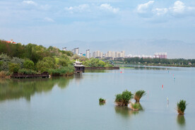 阅海湾水上公园 公园湖景