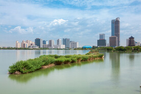 阅海湾水上公园 公园湖景