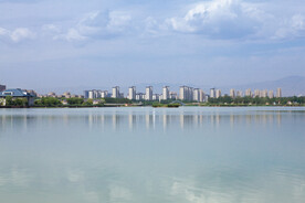 阅海湾水上公园 公园湖景