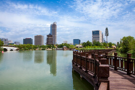 阅海湾水上公园 公园湖景