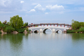 阅海湾水上公园 公园湖景