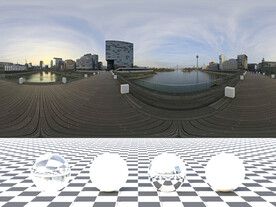 C4D城市街道贴图HDR贴图