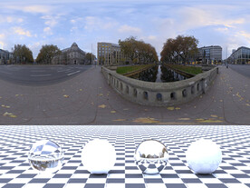 C4D城市街道贴图HDR贴图