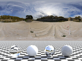 C4D城市街道贴图HDR贴图