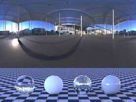 C4D城市街道贴图HDR贴图