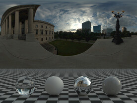 C4D城市街道贴图HDR贴图