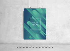 炫彩时尚几何图形背景