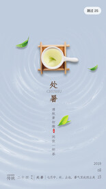 简约大气二十四节气处暑启动页