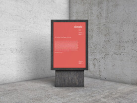 灯箱海报展示样机