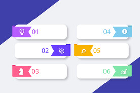 炫彩包角标签矢量横幅