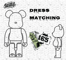 暴力熊 简笔画 卡通服装背景