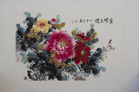 牡丹国画 