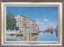 威尼斯水城油画