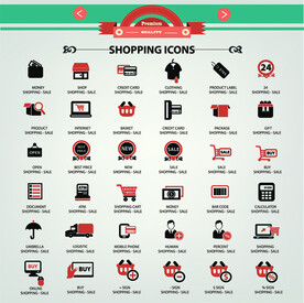 时尚商务信息图标