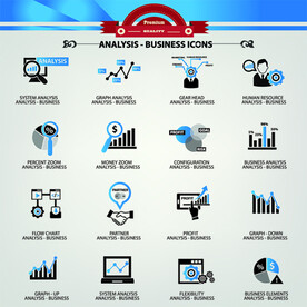 时尚商务信息图标