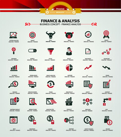 时尚商务信息图标