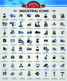 时尚商务信息图标