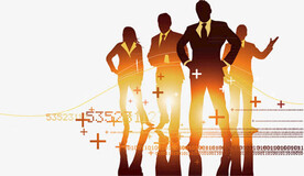 实用商务人物剪影