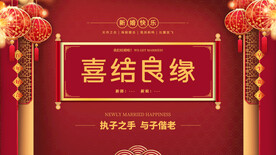 结婚展板