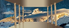 现代轻奢星空风景装饰画
