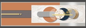 现代轻奢几何抽象麋鹿装饰画
