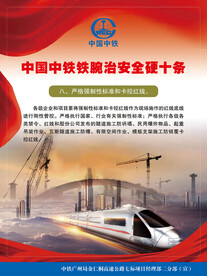 中国中铁铁腕治安全硬十条