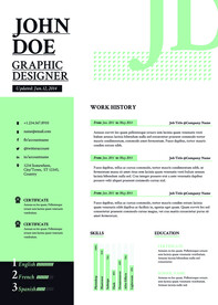 高逼格个人精美简历模板