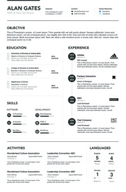 高逼格个人精美简历模板