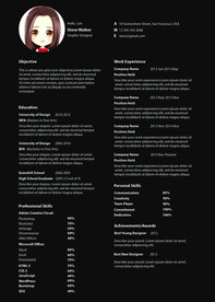 高逼格个人精美简历模板