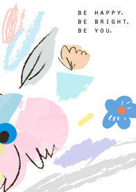 抽象大气简约T恤印花短袖