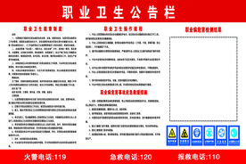 职业卫生公告栏